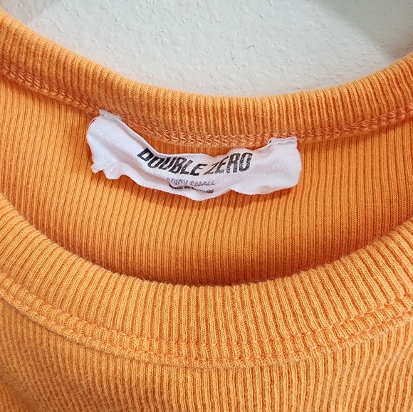 Orange Ribbed Tank Top - Picture 2 of 2